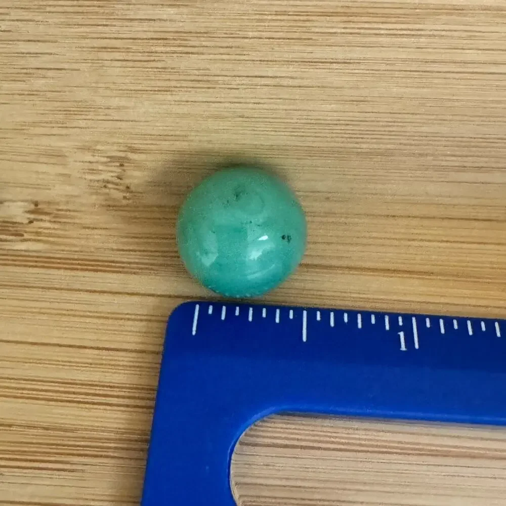 Lot Of 9 Aqua Turquoise Color Glass Marbles Vintage